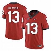 Georgia Bulldogs 13 Elijah Holyfield Red Nike College Football Jersey Dzhi,baseball caps,new era cap wholesale,wholesale hats